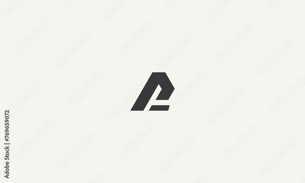 initial letter P simple monogram logo design vector illustration initial letter P simple monogram logo design vector illustration