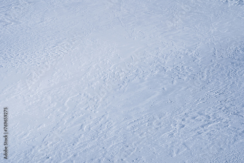 Snow texture, view of the snow