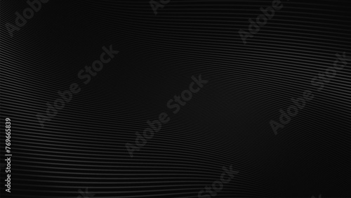 Abstract Black Pattern Line Curve Background Design. Vector Illustration