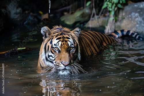 Bengal tiger spotted in Chiang Mai night safari