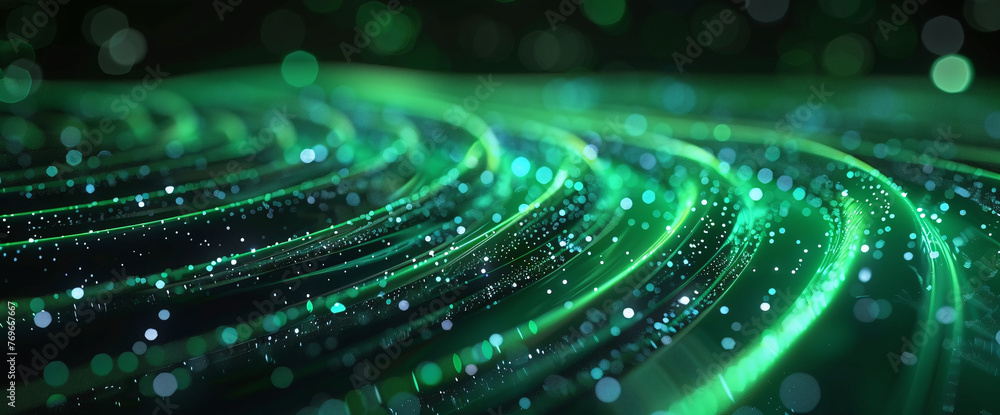 Green Digital Waves with Sparkling Particles
Green Digital Waves with Sparkling Particles