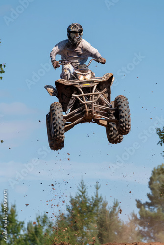 High jump with a quad ATV