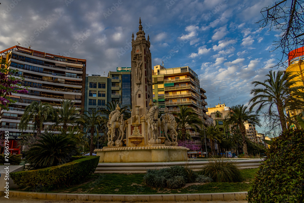  Luceros square in the city of Alicante in Spain