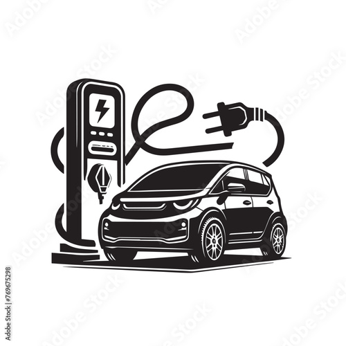Electric vehicle charging silhouette,Electric vehicle charging silhouette images ,Electric vehicle charging silhouette png ,Electric vehicle charging silhouette design  