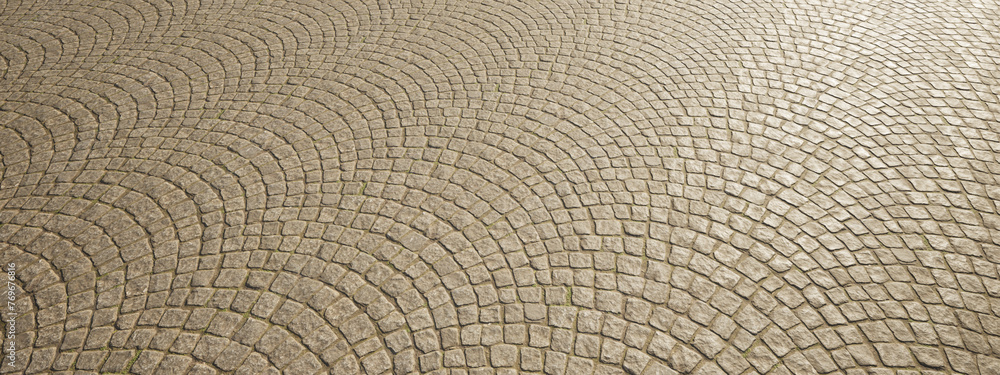 Concept or conceptual solid beige background of wave cobblestone texture floor as a modern pattern layout. A 3d illustration metaphor for construction, architecture, urban and interior design Concept or conceptual solid beige background of wave cobblestone texture floor as a modern pattern layout. A 3d illustration metaphor for construction, architecture, urban and interior design