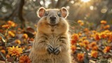 The Quokka's cheerful grin on eco-friendly packaging inspires a bright view of sustainable living and mindful consumerism.