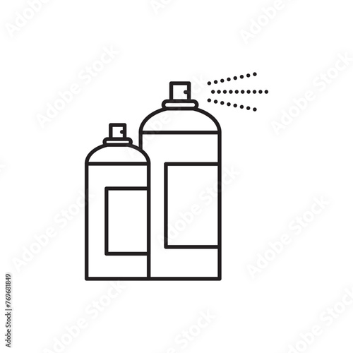 Graffiti spray can icon design, isolated on white background, vector illustration