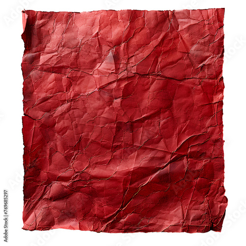 Wallpaper Mural Red crumpled paper top view PNG. rED old paper texture for overlay PNG. Crinkly old paper isolated Torontodigital.ca