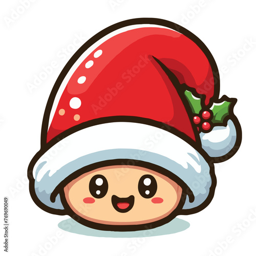 cute chrismas carton vector on white background