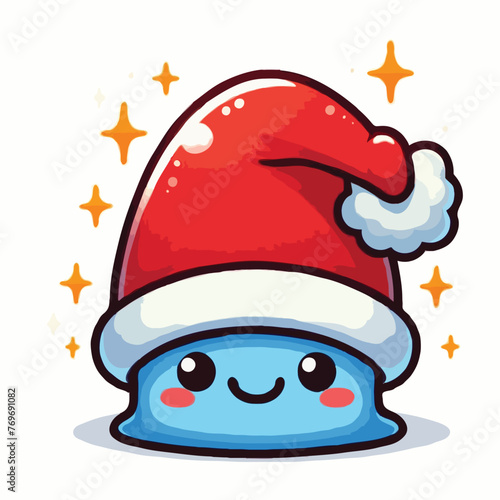 cute chrismas carton vector on white background