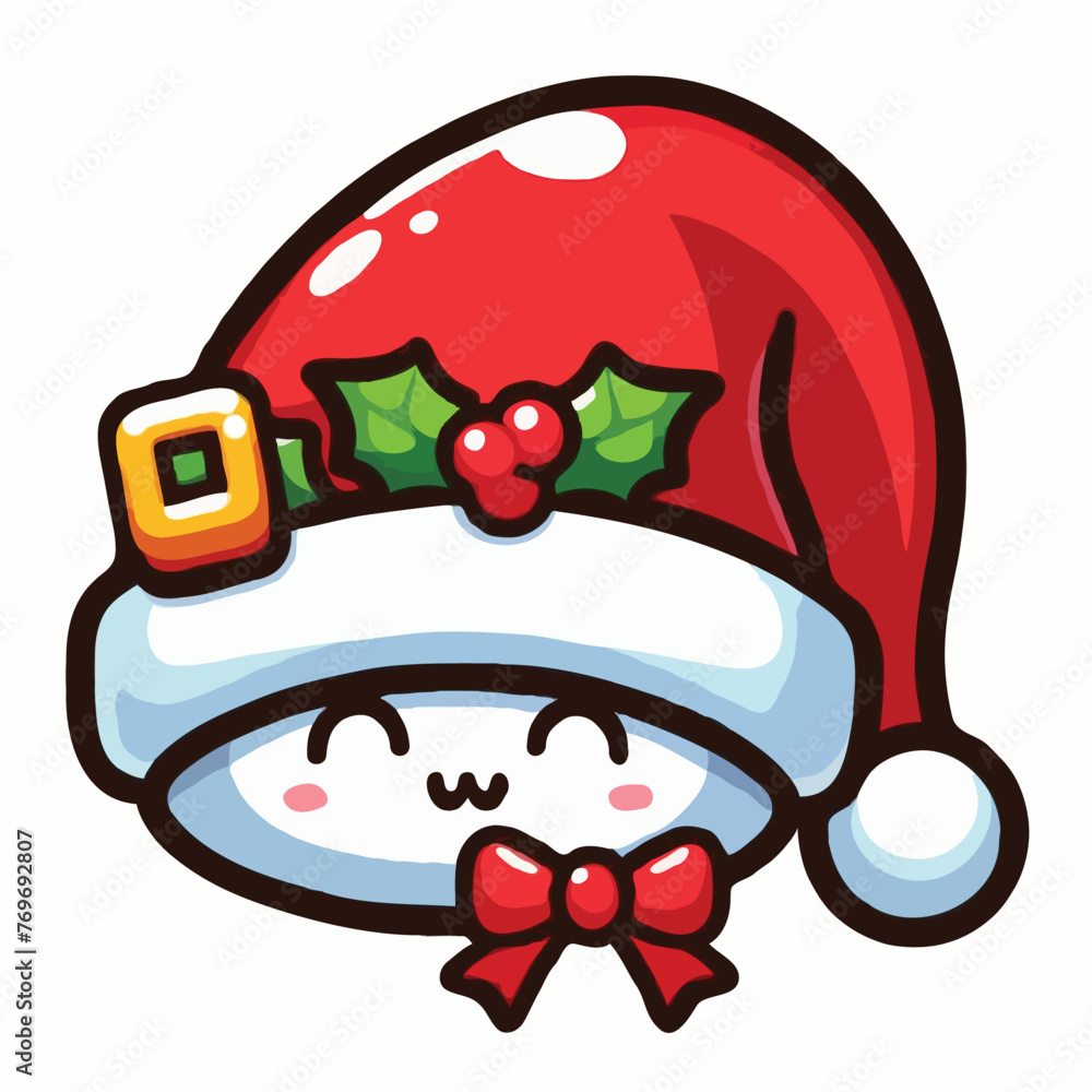 cute chrismas carton vector on white background cute chrismas carton vector on white background
