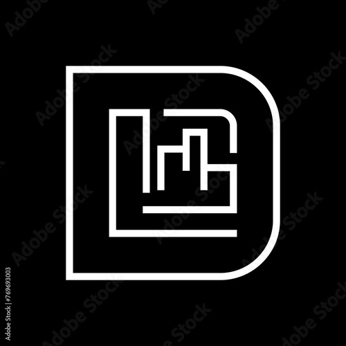 letter D for city icon origin...