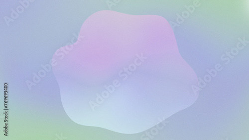 Fotografía Aesthetic cute gradient pink green blue color risograph background with bubble space box with noise and grain