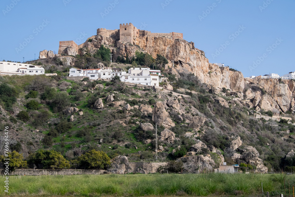 Castillo de Salobreña, en la provincia de Granada, Andalucía, España