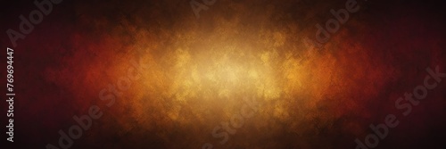 Burgundy red to dark amber color gradient shiny metal sheet surface smooth texture banner panoramic background banner template backdrop from Generative AI