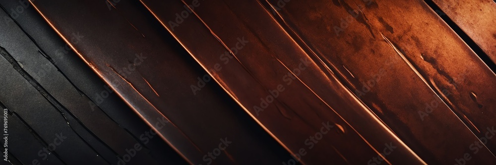 Dark Crimson to Rustic Brown color gradient shiny metal sheet surface smooth texture banner panoramic background banner template from Generative AI Dark Crimson to Rustic Brown color gradient shiny metal sheet surface smooth texture banner panoramic background banner template from Generative AI