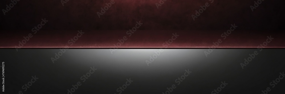 Deep maroon to obsidian black color gradient shiny metal sheet surface smooth texture banner panoramic background banner template backdrop from Generative AI Deep maroon to obsidian black color gradient shiny metal sheet surface smooth texture banner panoramic background banner template backdrop from Generative AI