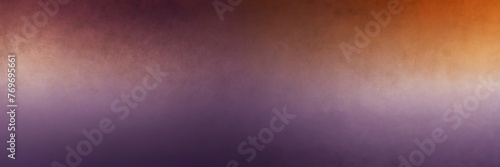 Lilac purple to amber orange color gradient shiny metal sheet surface smooth texture banner panoramic background banner template backdrop from Generative AI