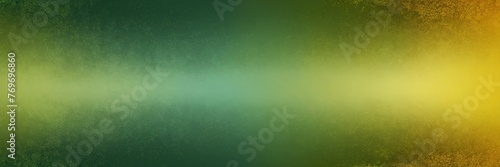 Sunflower yellow to lime green color gradient shiny metal sheet surface smooth texture banner panoramic background banner template backdrop from Generative AI