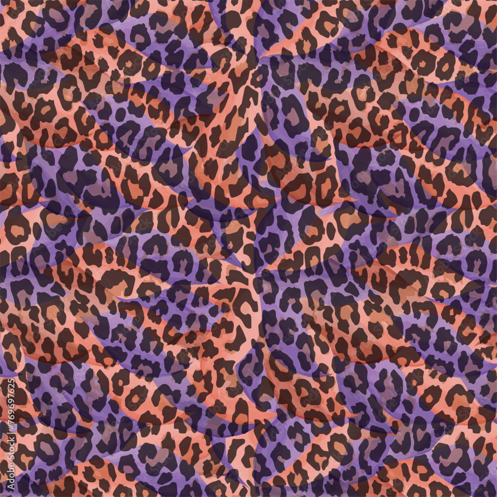 Obraz premium Colorful abstract leopard pattern