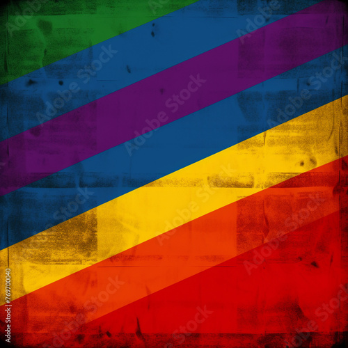Flag in LGBT colors. © iiulia