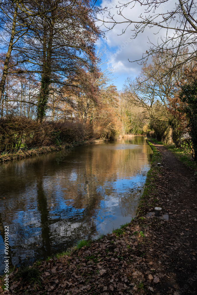 stratford canal warwickshire england uk