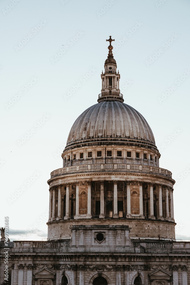 Bustling urban landscape featuring St. Paul's Cathedral