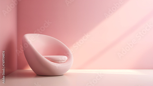 Pink eggs in a clean white bowl with abstract heart-shaped objects