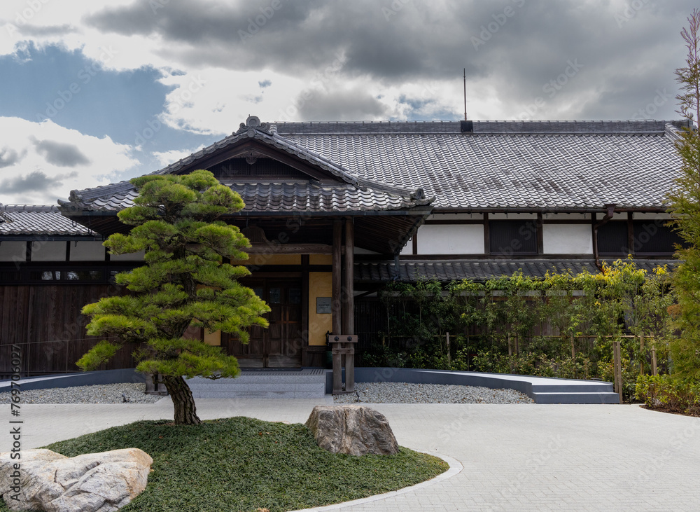 Naklejka premium Todaiji temple with Buddha statues