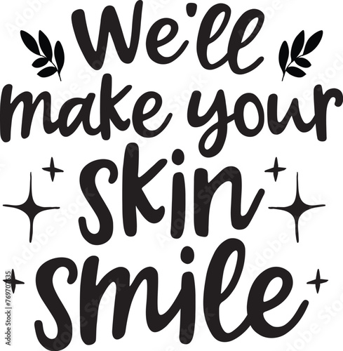 Dermatology Vector, Skincare Quote, Cosmetic Esthetician Printable Clip Art Design