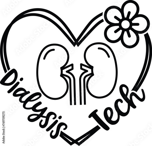 Dialysis Vector, Dialysis Nurse Quote, Dialysis Tech Illustration, Funny, Clip Art, Medical Illustration