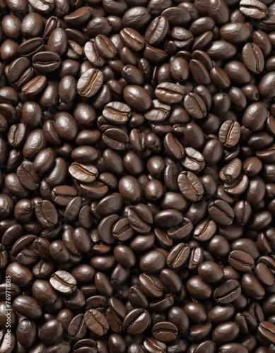 Coffee beans   transparent background - pile of coffee beans isolated    colorful background