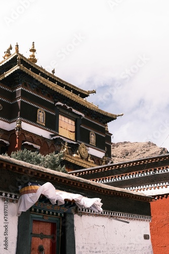 Tashilhunpo Monastery in Shigatse, China photo