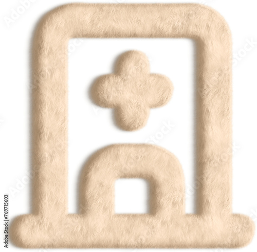 Hospital Beige Fluffy Icon