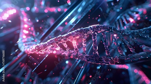 the science of DNA new technology hologram © Hem