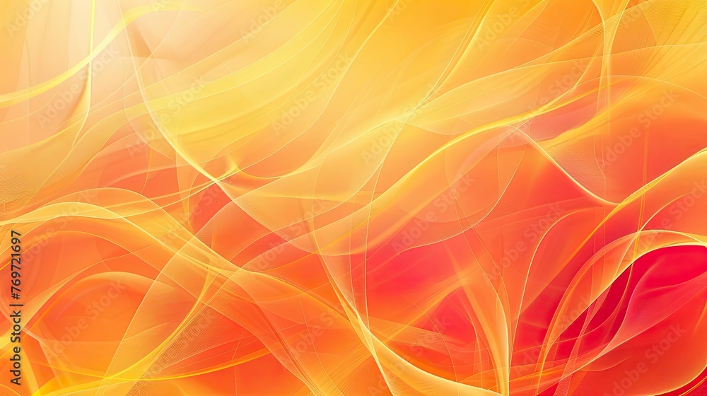 Yellow orange red abstract background. Gradient. Light. Bright. Colorfull background with space for design. Mother's Day, Valentine, September 1, Halloween,. Web banner - generative ai - obrazy, fototapety, plakaty 