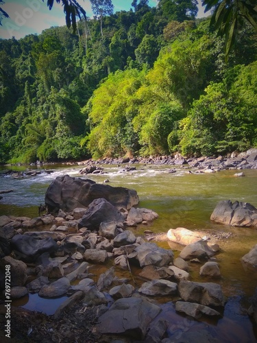 river in the mountains