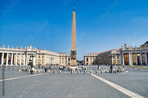 VATICAN CITY, ITALY. September 18th 2020. This rare empty iconic landmark view during a pandemic on a hot summers day.