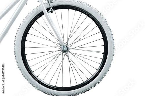 Bicycle Wheel On Transparent Background.
