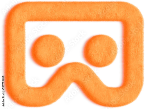 Caravan Orange Fluffy Icon