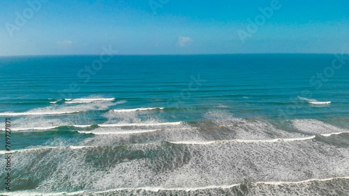 Aerial view of Kangaroo Island Pennington Bay Beach in Australia photo