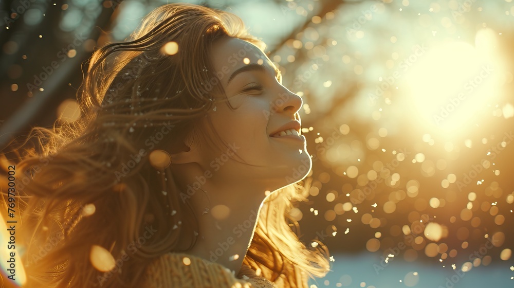smiling woman with meadow is a unique and enchanting scene that evokes a sense of wonder and joy. smiling woman with meadow is a unique and enchanting scene that evokes a sense of wonder and joy.