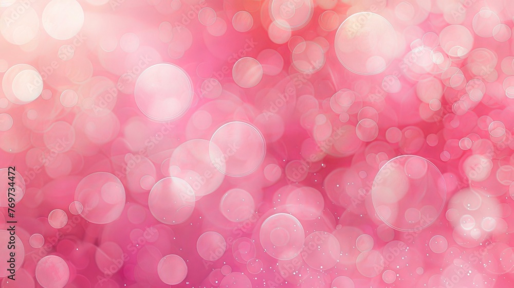 pink web design background with bokeh for web sites