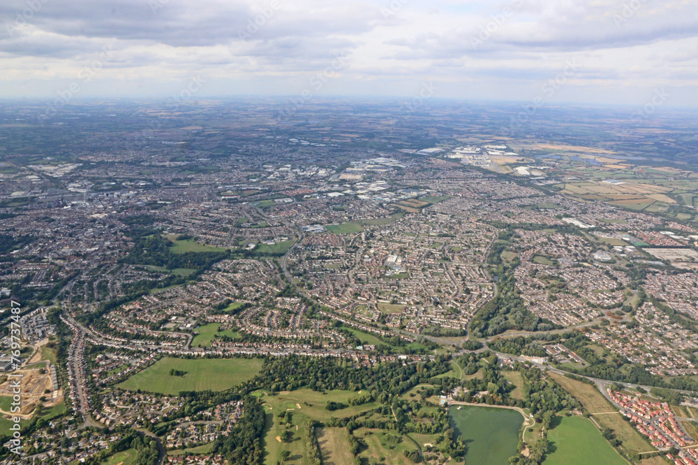 Aerial view of Swindon, Wiltshire	
