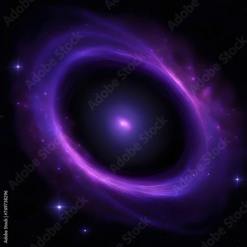 Abstract Cosmic Phenomenon in Purple