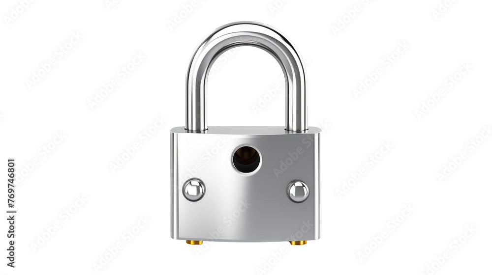 Padlock isolated on transparent a white background Padlock isolated on transparent a white background