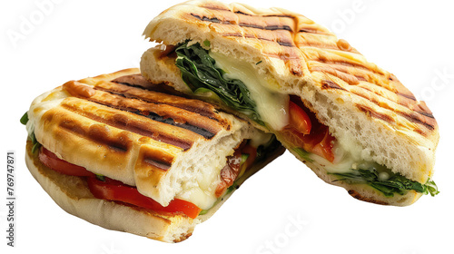 Veggie Panini on Transparent Background PNG