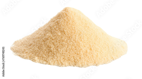 Pile of Couscous isolated on a white background