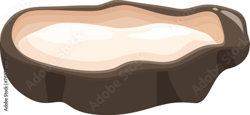 Oysters seafood icon cartoon vector. Food nature sea. Cooking restaurant