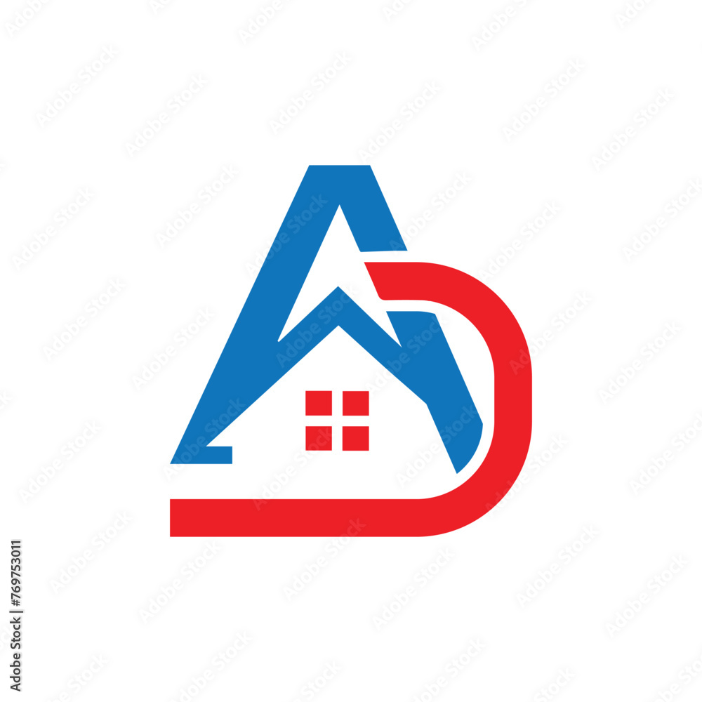 Ad real estate Business Logo vector template Ad real estate Business Logo vector template